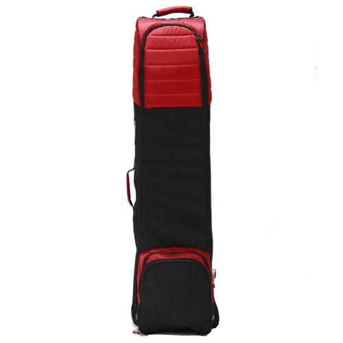 HOUSSE DE VOYAGE COMPACTE 2 ROUES - NOIR/ROUGE