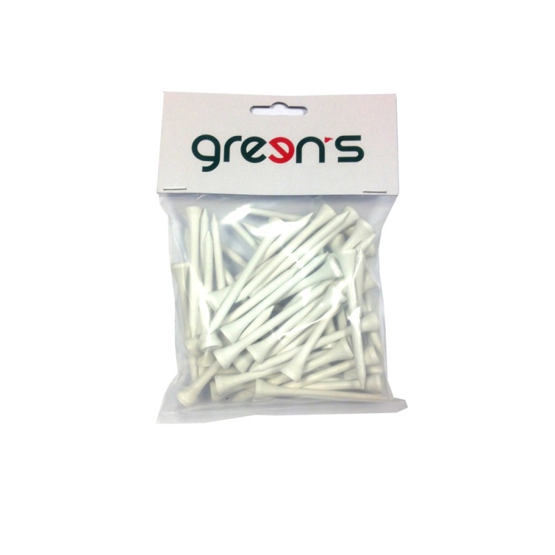 GREEN'S - 50 TEES BOIS BLANC 70MM