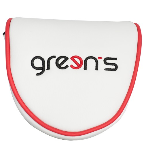  MALLET PUTTER COVER GREEN - WHITE/RED