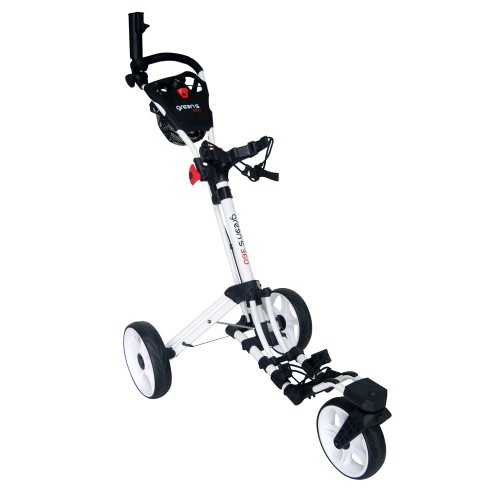 360 - 3 WHEEL TROLLEY WHITE/RED - WHITE/RED