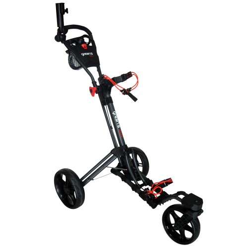 360 - 3 WHEEL TROLLEY WHITE/RED - CHARCOAL/RED