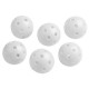  6 PERFORATED BALLS WHITE