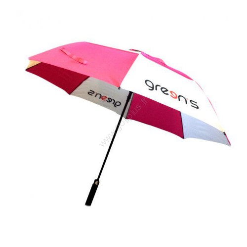 GREEN'S - PARAPLUIE LOGO GREENS - ROSE/BLANC