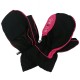  BLACK/PINK MITTENS