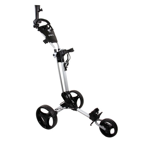  GREEN'S COMPACT GOLF TROLLEY WHITE/PINK - 