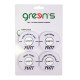 GREEN'S - SET 4 JETONS POKER HUMOUR