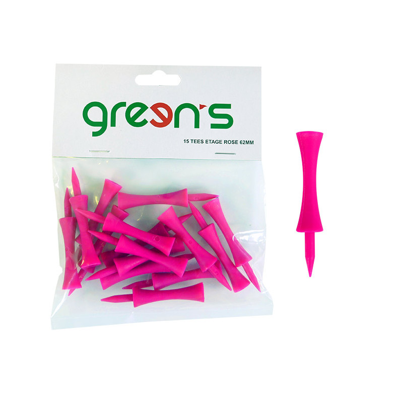 GREEN'S - 15 TEES ETAGE ROSE 62MM