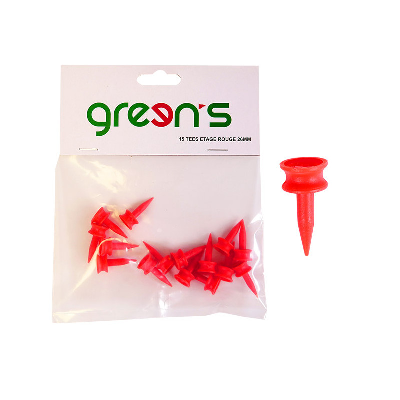 GREEN'S - 15 TEES ETAGE ROUGE 26MM