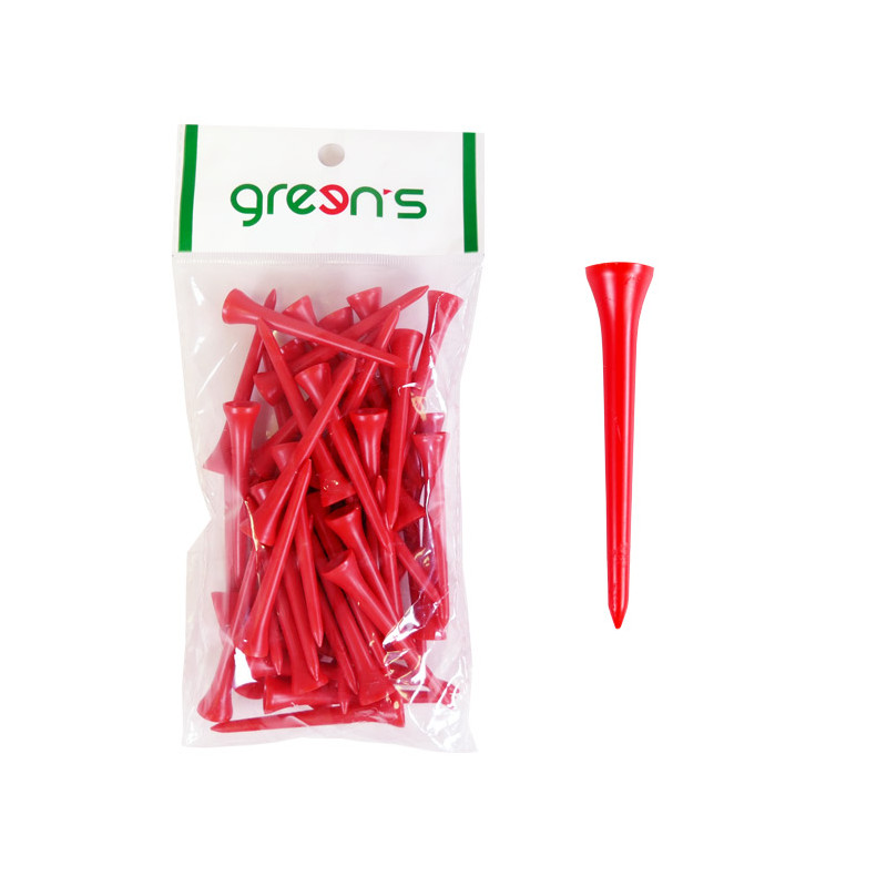 GREEN'S - 50 TEES PLASTIC 70MM