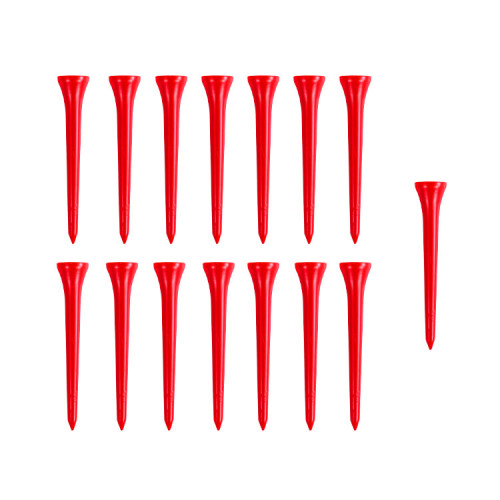 GREEN'S - 15 TEES PLASTIQUE 70MM - RED