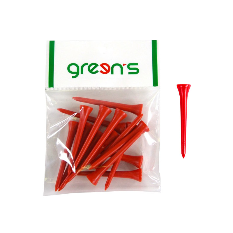 GREEN'S - 15 TEES PLASTIQUE 70MM