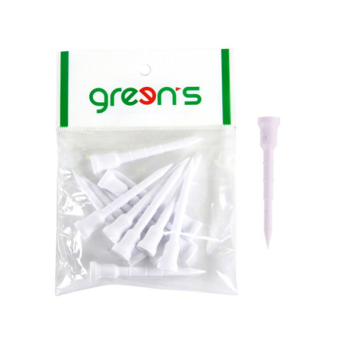 GREEN'S - 12 TEES PLASTIQUE STRIES 70MM