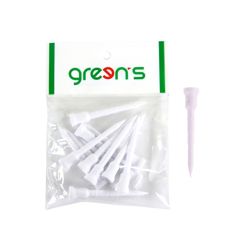GREEN'S - 12 TEES PLASTIQUE STRIES 70MM